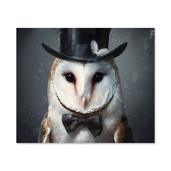 Owl In A Top Hat Kitchen Splashback