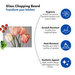 Spring Tulips Chopping Board