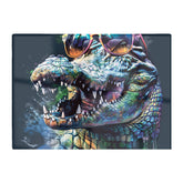 Crocodile In Glasses Splashart Chopping Board