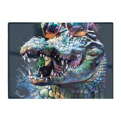 Crocodile In Glasses Splashart Chopping Board