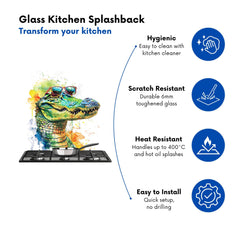 Cool Crocodile Kitchen Splashback