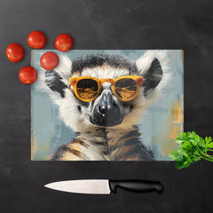 Lemur In Glasses Chopping Board