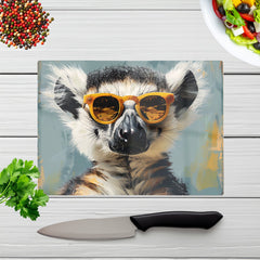 Lemur In Glasses Chopping Board