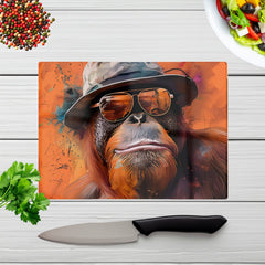 Orangutan In Glasses Chopping Board