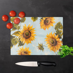 Summer Sunflowers Chopping Board