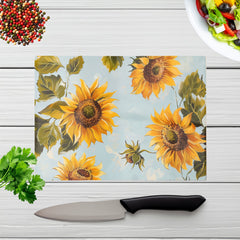 Summer Sunflowers Chopping Board