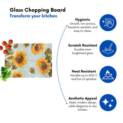 Summer Sunflowers Chopping Board