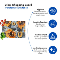 Sunflowers On A Sunny Day Chopping Board