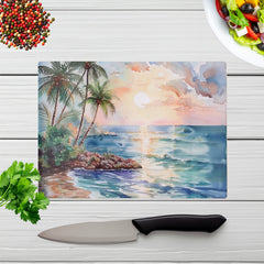 A Peaceful Beach Chopping Board