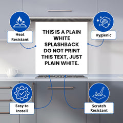 Pure White Kitchen Splashback