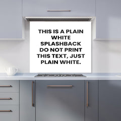 Pure White Kitchen Splashback