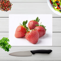 Cluster Of Fresh Strawberries Chopping Board