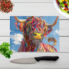 Twisted Colors Of The Bull Chopping Board