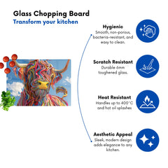 Twisted Colors Of The Bull Chopping Board