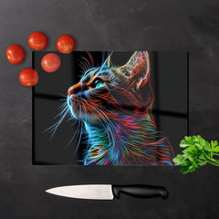 Electric Cat Whiskers Chopping Board