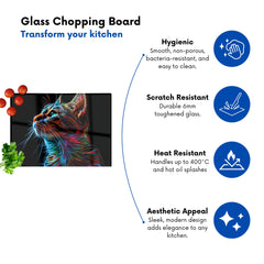 Electric Cat Whiskers Chopping Board