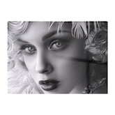 Glamorous Monochrome Diva Chopping Board