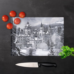Snow Covered Balmoral Castle Chopping Board