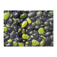 Emerald And Onyx Pebble Design Chopping Board