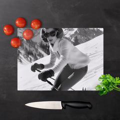 Vintage Skiing Chic Chopping Board