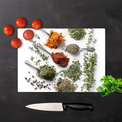 Herbal Essence In Spoons Chopping Board