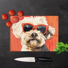 Cool Pup In Sunglasses Chopping Board