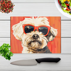 Cool Pup In Sunglasses Chopping Board