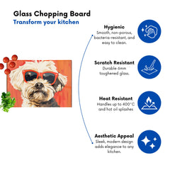 Cool Pup In Sunglasses Chopping Board