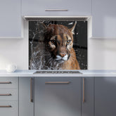 Fierce Puma in Motion Kitchen Splashback
