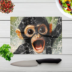 Wide Eyed Monkey'S Splash Surprise Chopping Board