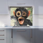 Excited Monkey in the Water Kitchen Splashback