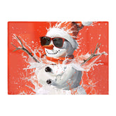 Cool Snowman In Winter Splash Chopping Board