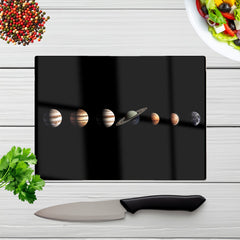The Solar System In Order Chopping Board
