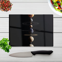 Balanced Planets In Space Chopping Board