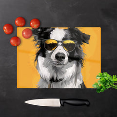 Cool Collie With Attitude Chopping Board