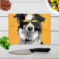 Cool Collie With Attitude Chopping Board