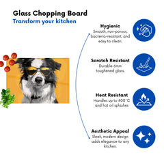 Cool Collie With Attitude Chopping Board