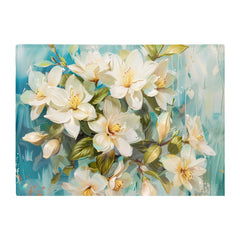 Fresh Jasmine In Blue Hue Chopping Board