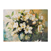 Elegant Jasmine Bloom Splash Chopping Board