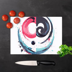 Yin Yang Harmony In Modern Art Chopping Board