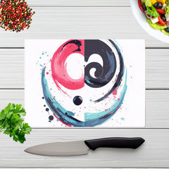 Yin Yang Harmony In Modern Art Chopping Board