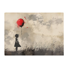Dreamy Banksy Inspired Girl With Red Balloon Chopping Board