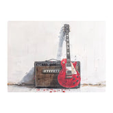 Red Guitar: Echoes Of Rock Chopping Board