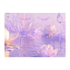 Mystical Waterlilies In Purple Twilight Chopping Board