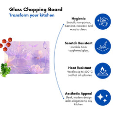 Mystical Waterlilies In Purple Twilight Chopping Board