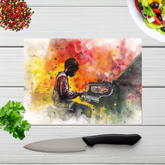 Young Virtuoso In Watercolor Symphony Chopping Board