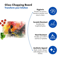 Young Virtuoso In Watercolor Symphony Chopping Board