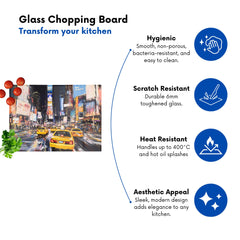 Times Square In Vivid Stroke Chopping Board