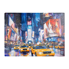Neon Nights: Times Square Buzz Chopping Board