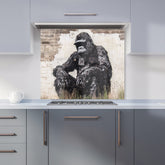 Urban Gorilla: Banksy-Inspired Street Art Kitchen Splashback